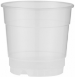 Plastikinis orchidėjų vazonas, skaidrus, 12 cm