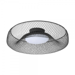 Lubinis LED &scaron;viestuvas OSRAM MESH CEILING, 18,5W 3000K 1930lm, plienas/medis, &Oslash;30x11cm