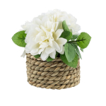 Dirbtinė gėlė vazonėlyje ILAJA, 4 rū&scaron;ys, 11 cm