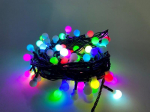 Elektrinė girlianda BURBULIUKAI, RGB, 100 LED, IP44, 3.1 W, 31V, įvairių spalvų, 17.9 m