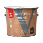 Medienos dažyvė TIKKURILA VALTTI PLUS COMPLETE, &scaron;ilko matiniai, tamsiai rudos sp., 2,5 l