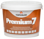 Sienų dažai TOPCOLOR PREMIUM 7, matiniai, baltos sp., 3 l