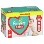 Sauskelnės-kelnaitės PAMPERS Pants, Mega Pack, 3 dydis, 128 vnt.