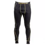 Vyri&scaron;kos termo kelnės CAT, pa&scaron;iltintos, juodos spalvos, 2XL dydis
