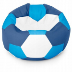 Sėdmai&scaron;is-pufas vaikams Ball XXL (40 cm), Blue/White