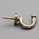 Užuolaidos laikiklis MINI KABLYS, &scaron;viesiai sendintos auksinės sp., 2 vnt