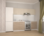 Virtuvės baldų rinkinys KATIA 220, ąžuolo/smėlio