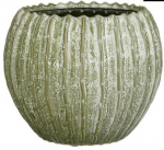 Keraminis vazonas JOVI, žalios sp,, 17,5 x 22 cm
