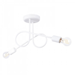 Lubinis &scaron;viestuvas SOLLUX LOOP 2, E27, 2 x max 15W LED, balta