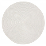 Apvalus stalo serviravimo padėkliukas, baltos sp., &oslash;38 cm