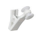 Bėgelio segtukai, plastikiniai, baltos sp., 30 vnt.