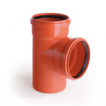 PVC lauko kanalizacijos tri&scaron;akis PIPELIFE, DN110 x 110 x 90&deg;