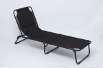 Sodo gultas ATLANTA, juodos sp., 190 x 58 x 30 cm