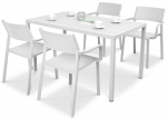 Lauko baldų komplektas TRILL/CUBE 140, 4+1, Bianco