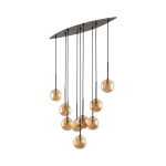 Lubinis &scaron;viestuvas TK LIGHTING ESTERA BROWN 9, 9xG9, max 6W