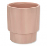 Keraminis vazonas BARCELONA, matinės rožinės sp., 13 x 15 cm