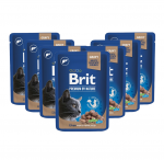 Konservuotas ėdalas katėms Brit Premium Liver for Sterilised, 100 g, 24 vnt.