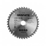 Medžio pjovimo diskas GRAPHITE, 200 x 2,2 x 30 mm, 40 dantų, TCT