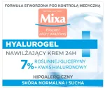 Lengvas drėkinamasis veido kremas MIXA Hyalurogel, 50 ml