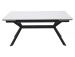 Valgomojo stalas Imperia 160, 160-220 x 90 cm, balta