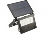 LED prožektorius GTV LUMOS II įkraunamas saulės energija, IP65, 6400K, 2000lm, su judesio davikliu