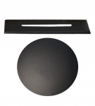 Vonios sifono apdailos detalė, matinės juodos sp.