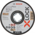 Plieno pjovimo diskas BOSCH X-Lock, 125&nbsp;x&nbsp;1,0&nbsp;x&nbsp;22,23&nbsp;mm, INOX