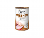 Konservuotas ėdalas &scaron;unims Brit Care Rabbit Pate&Meat, 400 g