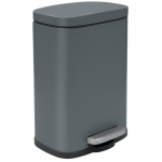 &Scaron;iuk&scaron;lių dėžė Spirella, su pedalu, matinės pilkos sp., 5L