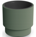 Plastikinis vazonas MILLY, su įdėklu, žalios sp., 39,5 x 37,5 cm