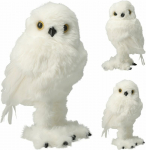 Kalėdinė dekoracija OWL STANDING, baltos sp., 2 rū&scaron;ys, 24 cm