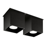 Lubinis &scaron;viestuvas SOLLUX QUAD 2 juodas, 40 W