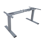 Reguliuojamo ra&scaron;omojo stalo kojos ERGO OPTIMAL su 2 varikliu, 60-80x120-180 cm, pilka