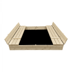 Smėlio dėžės su patiesalu Bonus Orbis, 160x160 cm