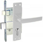 Įleidžiama spyna su staktos plok&scaron;tele ZV-4-1-2, 407Z-35801/2, 55 mm, balta