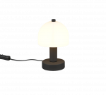 Stalinis &scaron;viestuvas REALITY GLENN, 1 x E14, max 10 W, juodos sp, su jungikliu, &Oslash;12 x 19 cm