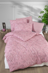 Medvilninės patalynės komplektas CREYA MELINA PINK, 140 x 200cm, 50 x 70cm, 100% medvilnės