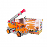 Sunkvežimis su kranu TECHNOK , oranžinės sp.