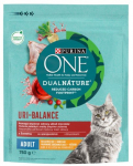 Sausas ėdalas katėms ONE Dual Nature cranber, su vi&scaron;tiena, 750 g