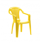 Plastikinė vaiki&scaron;ka kėdė SEDIA BABY, 37 x 40 x 52 cm, geltonos sp.