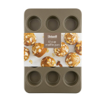 Keksiukų kepimo forma UNIWELL, nepridegančios dangos, pilkos sp., 25,5 x 37 cm