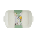 Keraminė kepimo forma UNIWELL, baltos/rudos sp., 22 x 36,5 cm