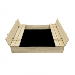 Smėlio dėžė su patiesalu Bonus Orbis, 120x120 cm