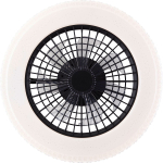 LED &scaron;viestuvas-ventiliatorius BRILLIANT BADRIA 40W CCT3000-6500K RGB 4700lm &Oslash;49cm su pultu