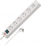 Ilgiklis BRENNENSTUHL Bremounta, 5 lizdų, 2 USB, 3m, baltos sp.