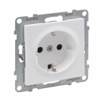 Ki&scaron;tukinis lizdas LEGRAND SUNO, su įžeminimu, su užsklanda, baltos sp.