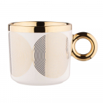 Puodelis ALTOM PALAZZO GOLD, auksinės/ kreminės sp., 350 ml