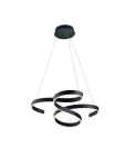 Pakabinamas LED &scaron;viestuvas TRIO FRANCIS, 48 W, 5600lm, 3000K, dimeriuojamas, juodas, &oslash;72cm