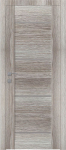 Durų varčia MIKA kreminio uosio spalvos, su matiniu stiklu, 600 x 2000 mm, universali