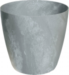 Plastikinis vazonas MATE BETON EFFECT, betono sp., 18 x 16 cm